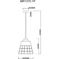 Подвесная люстра Myfare Hill MR1370-1P