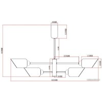 Люстра средней высоты Moderli Avery V10807-8P