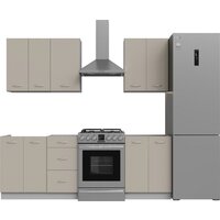 Готовая кухня Кортекс-мебель Корнелия Лира 1.6 без столешницы (капучино)