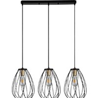 Подвесная люстра Escada Barrie 10180/3S E27*60W Black/Brass
