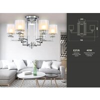 Люстра средней высоты Ambrella light TR TR4418