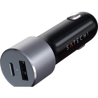 Автомобильное зарядное Satechi 72W Type-C PD Car Charger (серый космос)