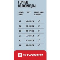 Велосипед Stinger Element 29 L 2025 (синий)