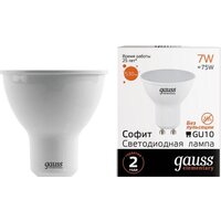 Светодиодная лампочка Gauss LED MR16 GU10 7 Вт 3000 К 13617