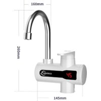 Проточный электрический водонагреватель-кран Saniteco WM-001-C2 (белый)