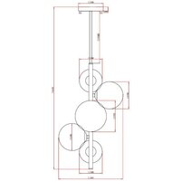 Подвесная люстра Moderli Molly V10788-5P