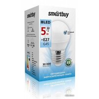 Светодиодная лампочка SmartBuy G45 E27 5 Вт 4000 К [SBL-G45-05-40K-E27]