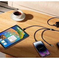 Кабель Baseus StarSpeed 1-for-3 Fast Charging Data Cable (1.2 м, черный)