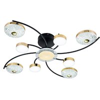 Припотолочная люстра Escada 10208/8LED (черный/золото)