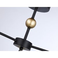 Люстра средней высоты Ambrella light Traditional TR3169/3 BK/GD