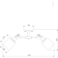 Припотолочная люстра Евросвет Astor 70111/5 (черный)
