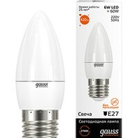 Светодиодная лампочка Gauss Elementary E27 6Вт 2700K [33216]