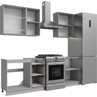 Готовая кухня Кортекс-мебель Корнелия Лира 1.6 без столешницы (белый/орех элия)