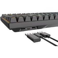 Клавиатура Royal Kludge RK100 RGB (черный, RK Red)
