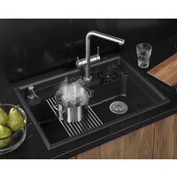 Кухонная мойка Granula KS-7308R (шварц)