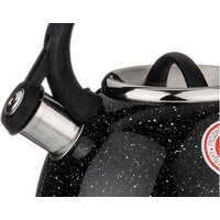 Чайник со свистком Agness Black Marble 907-045