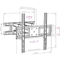 Кронштейн для телевизора Arm Media LCD-417 (черный)