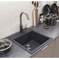 Кухонная мойка Mixline ML-GM28 552184 (антрацит)