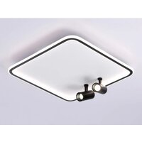 Припотолочная люстра Ambrella light Comfort FL5115/1+2 WH/BK (белый/черный)