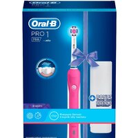 Электрическая зубная щетка Oral-B Pro 1 750 3D White D16.513.1UX (розовый)