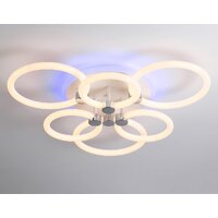 Припотолочная люстра Ambrella light Acrylica FA3844/3+3 WH (белый)