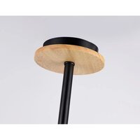 Люстра средней высоты Ambrella light Traditional TR80167/6 BK/LWD (черный/светлое дерево)