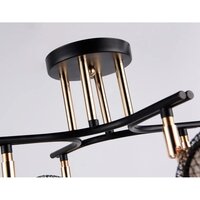 Люстра средней высоты Ambrella light Traditional TR80177/4 BK/FGD (черный/золото)