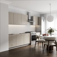 Готовая кухня Кортекс-мебель Корнелия Лира 2.3 без столешницы (капучино)