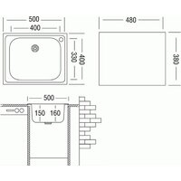 Кухонная мойка Ukinox CLM500.400-T5C 1C