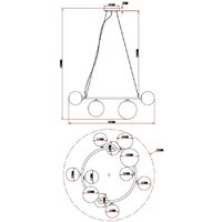 Подвесная люстра Moderli Molly V10797-11P