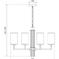 Подвесная люстра Евросвет 60134/8 (никель)