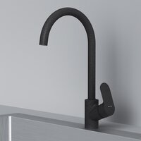 Кухонная мойка Berge BR-5200 + Like F8007122 (черный)