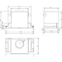 Кухонная вытяжка Akpo Neva Glass II 60 WK-10 (черное стекло/нержавеющая сталь)