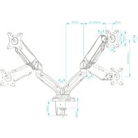 Кронштейн для монитора Onkron G160 (черный)