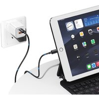 Кабель Usams SJ712 USB Type-C - Lightning (1 м, черный)