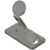 Беспроводное зарядное Magssory Yoga 3 в 1 Charging Station для Apple Qi2 WCH016t (титан)
