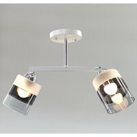 Люстра средней высоты Aitin Pro НПБ 02-2x60-101 9097/2 (белый/хром)