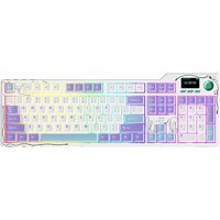 Клавиатура Ajazz AK35I V4 (фиолетовый/белый/синий, Ajazz Avocado)