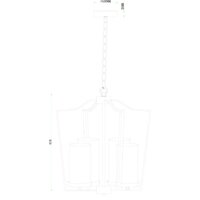 Подвесная люстра Arte Lamp Nuvola A7017SP-4BK