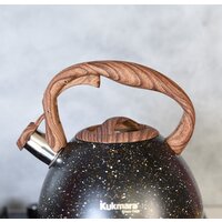 Чайник со свистком Kukmara Черный мрамор kuk-07/3103555