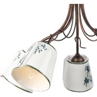 Люстра средней высоты Escada 168/5PL (черная кисть/золото)