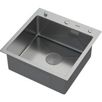 Кухонная мойка ARFEKA Eco AR 500*500 POP-UP SATIN DECOR VOLCANIC ROCK