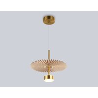 Подвесная люстра Ambrella LH72603 BR/WH (латунь/бежевый)