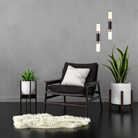Люстра средней высоты Escada 10217/1 LED (черный/золото)