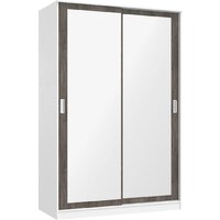 Шкаф-купе Кортекс-мебель Лагуна ШК02-02 (белый/орех элия)
