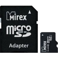 Карта памяти Mirex microSDXC UHS-I (Class 10) 128GB + адаптер [13613-AD10S128]