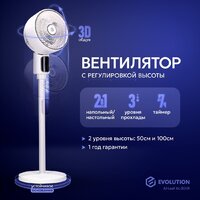 Вентилятор Evolution AirLeaf AL-304R (белый)
