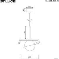Подвесная люстра ST Luce SL1191.363.01