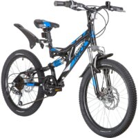 Детский велосипед Novatrack Shark 20 2020 20SS6D.SHARK.BK20 (черный)