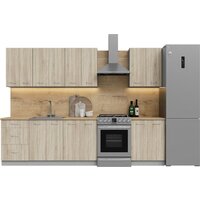 Готовая кухня Кортекс-мебель Корнелия Лира 2.3 (дуб сонома/дуб бунратти)